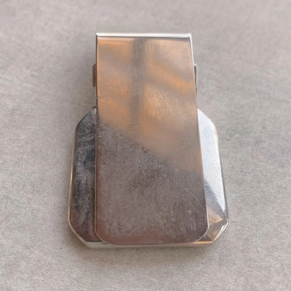 Big “D” Vintage Chrome Money Clip 💵